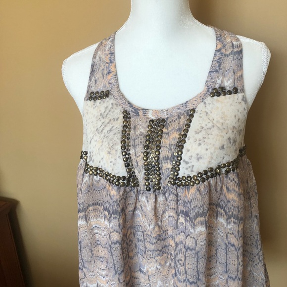 Urban outfitters embellished cream tank top - Picture 2 of 5